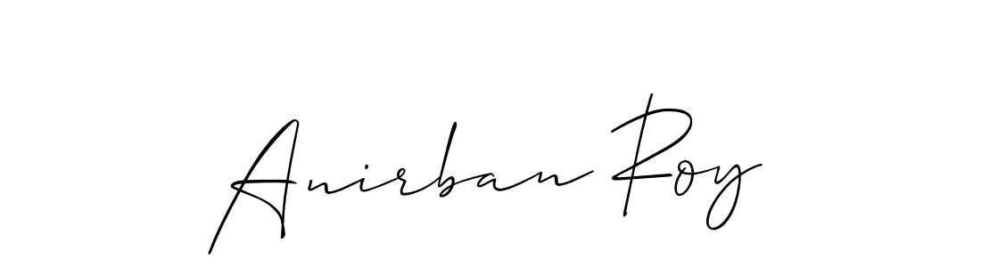 Design your own signature with our free online signature maker. With this signature software, you can create a handwritten (Allison_Script) signature for name Anirban Roy. Anirban Roy signature style 2 images and pictures png