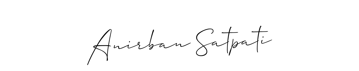 This is the best signature style for the Anirban Satpati name. Also you like these signature font (Allison_Script). Mix name signature. Anirban Satpati signature style 2 images and pictures png