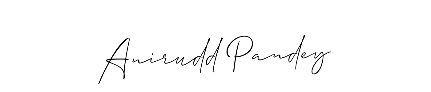 Also You can easily find your signature by using the search form. We will create Anirudd Pandey name handwritten signature images for you free of cost using Allison_Script sign style. Anirudd Pandey signature style 2 images and pictures png