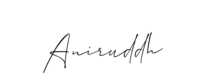 Create a beautiful signature design for name Aniruddh. With this signature (Allison_Script) fonts, you can make a handwritten signature for free. Aniruddh signature style 2 images and pictures png