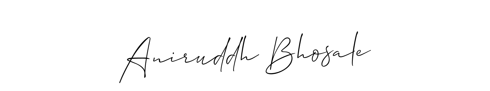 Also we have Aniruddh Bhosale name is the best signature style. Create professional handwritten signature collection using Allison_Script autograph style. Aniruddh Bhosale signature style 2 images and pictures png