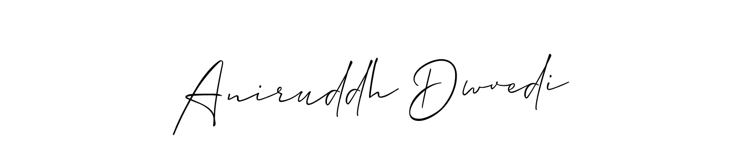 How to make Aniruddh Dwvedi name signature. Use Allison_Script style for creating short signs online. This is the latest handwritten sign. Aniruddh Dwvedi signature style 2 images and pictures png