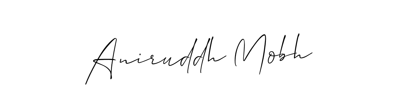 Design your own signature with our free online signature maker. With this signature software, you can create a handwritten (Allison_Script) signature for name Aniruddh Mobh. Aniruddh Mobh signature style 2 images and pictures png