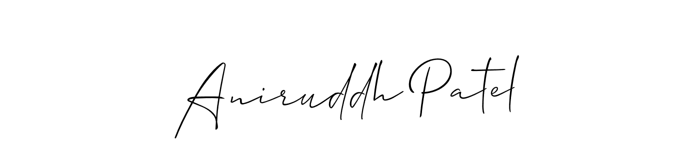 This is the best signature style for the Aniruddh Patel name. Also you like these signature font (Allison_Script). Mix name signature. Aniruddh Patel signature style 2 images and pictures png