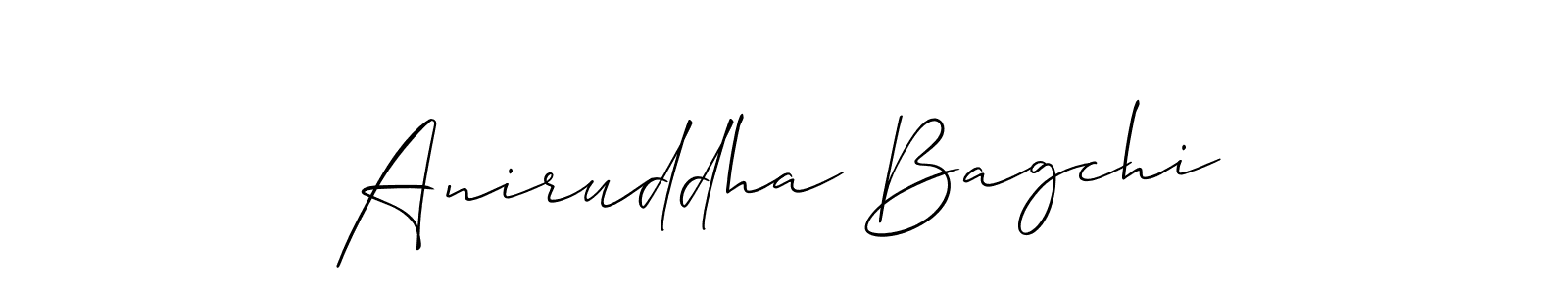 Also we have Aniruddha Bagchi name is the best signature style. Create professional handwritten signature collection using Allison_Script autograph style. Aniruddha Bagchi signature style 2 images and pictures png
