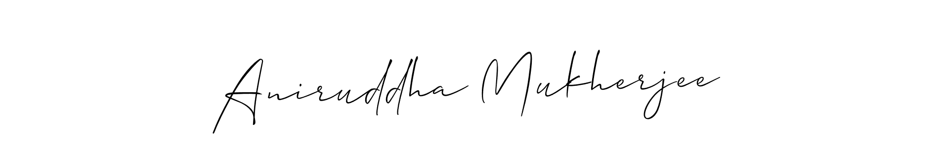 Aniruddha Mukherjee stylish signature style. Best Handwritten Sign (Allison_Script) for my name. Handwritten Signature Collection Ideas for my name Aniruddha Mukherjee. Aniruddha Mukherjee signature style 2 images and pictures png