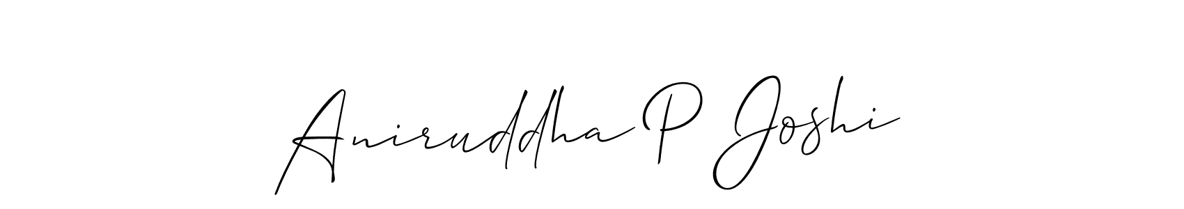 How to Draw Aniruddha P Joshi signature style? Allison_Script is a latest design signature styles for name Aniruddha P Joshi. Aniruddha P Joshi signature style 2 images and pictures png