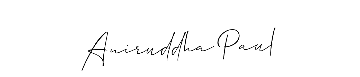You should practise on your own different ways (Allison_Script) to write your name (Aniruddha Paul) in signature. don't let someone else do it for you. Aniruddha Paul signature style 2 images and pictures png