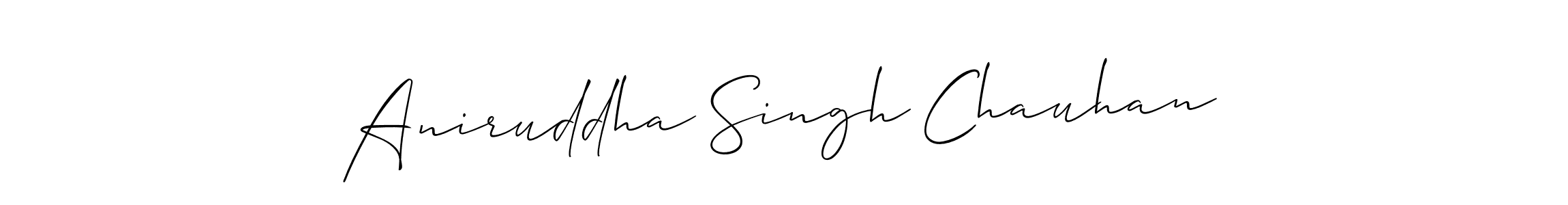 Design your own signature with our free online signature maker. With this signature software, you can create a handwritten (Allison_Script) signature for name Aniruddha Singh Chauhan. Aniruddha Singh Chauhan signature style 2 images and pictures png