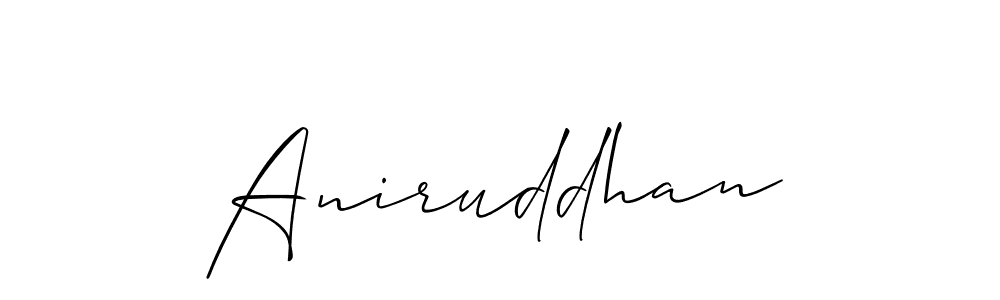 Also we have Aniruddhan name is the best signature style. Create professional handwritten signature collection using Allison_Script autograph style. Aniruddhan signature style 2 images and pictures png