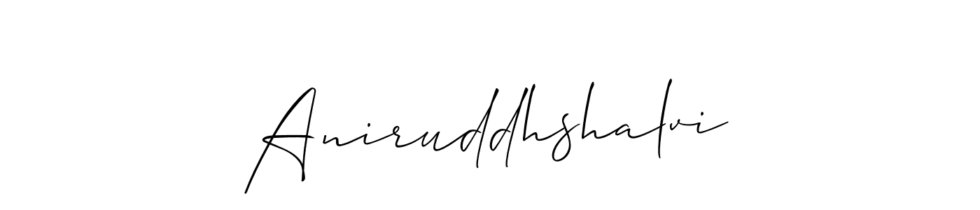 Create a beautiful signature design for name Aniruddhshalvi. With this signature (Allison_Script) fonts, you can make a handwritten signature for free. Aniruddhshalvi signature style 2 images and pictures png