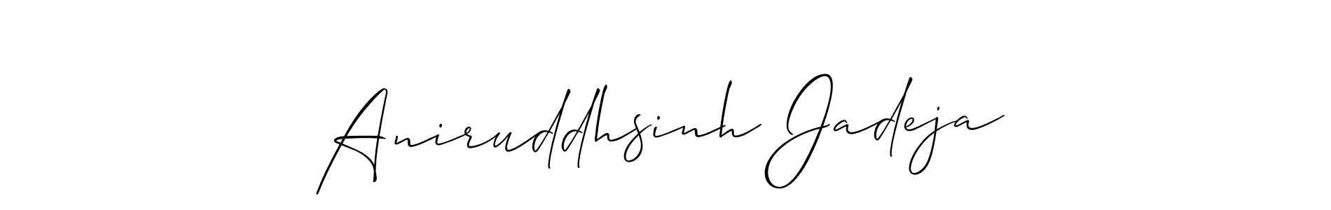 Create a beautiful signature design for name Aniruddhsinh Jadeja. With this signature (Allison_Script) fonts, you can make a handwritten signature for free. Aniruddhsinh Jadeja signature style 2 images and pictures png