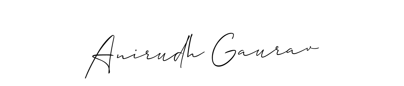 This is the best signature style for the Anirudh Gaurav name. Also you like these signature font (Allison_Script). Mix name signature. Anirudh Gaurav signature style 2 images and pictures png