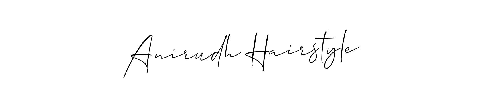 Also we have Anirudh Hairstyle name is the best signature style. Create professional handwritten signature collection using Allison_Script autograph style. Anirudh Hairstyle signature style 2 images and pictures png