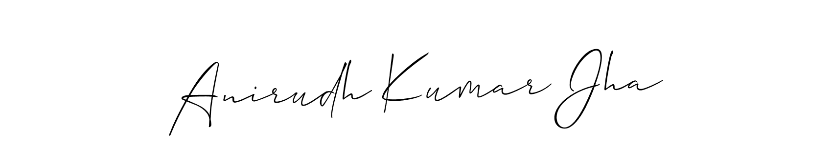 Design your own signature with our free online signature maker. With this signature software, you can create a handwritten (Allison_Script) signature for name Anirudh Kumar Jha. Anirudh Kumar Jha signature style 2 images and pictures png