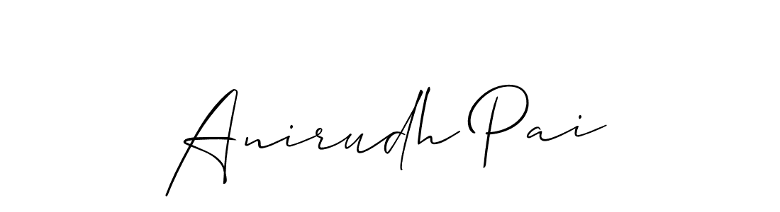 The best way (Allison_Script) to make a short signature is to pick only two or three words in your name. The name Anirudh Pai include a total of six letters. For converting this name. Anirudh Pai signature style 2 images and pictures png