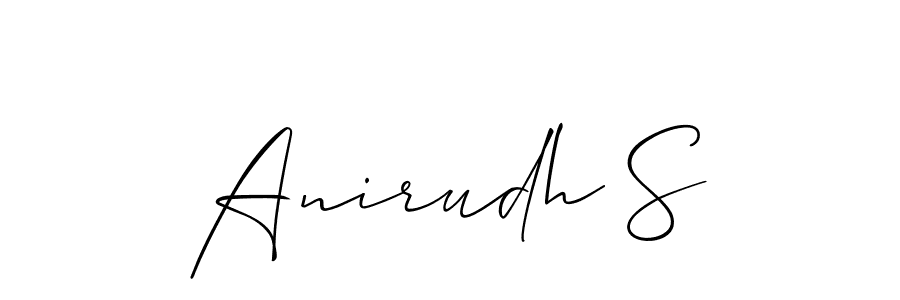 This is the best signature style for the Anirudh S name. Also you like these signature font (Allison_Script). Mix name signature. Anirudh S signature style 2 images and pictures png
