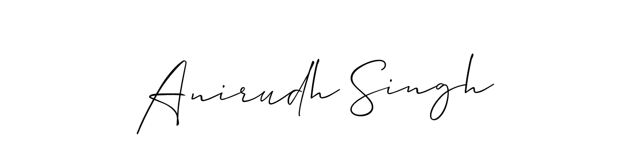 You should practise on your own different ways (Allison_Script) to write your name (Anirudh Singh) in signature. don't let someone else do it for you. Anirudh Singh signature style 2 images and pictures png
