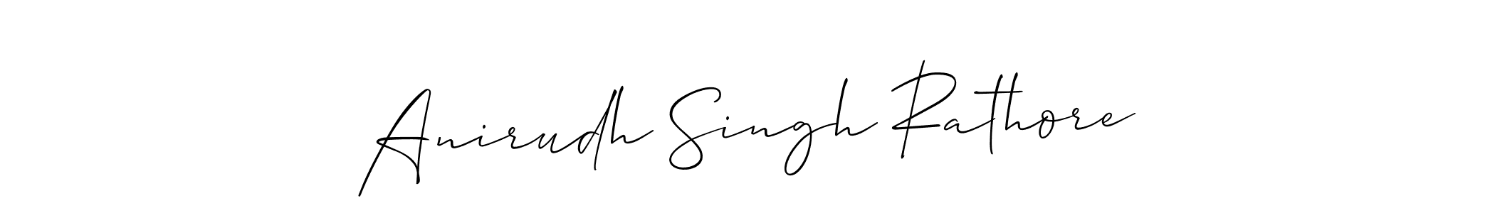 Also we have Anirudh Singh Rathore name is the best signature style. Create professional handwritten signature collection using Allison_Script autograph style. Anirudh Singh Rathore signature style 2 images and pictures png