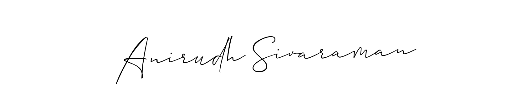 Also You can easily find your signature by using the search form. We will create Anirudh Sivaraman name handwritten signature images for you free of cost using Allison_Script sign style. Anirudh Sivaraman signature style 2 images and pictures png
