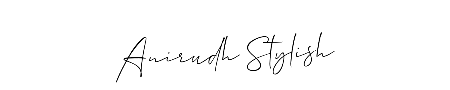Allison_Script is a professional signature style that is perfect for those who want to add a touch of class to their signature. It is also a great choice for those who want to make their signature more unique. Get Anirudh Stylish name to fancy signature for free. Anirudh Stylish signature style 2 images and pictures png
