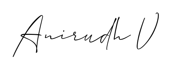 An effortless, minimalist signature concept for Anirudh V using Allison_Script design. Clean lines that look great on any document. Anirudh V signature style 2 images and pictures png