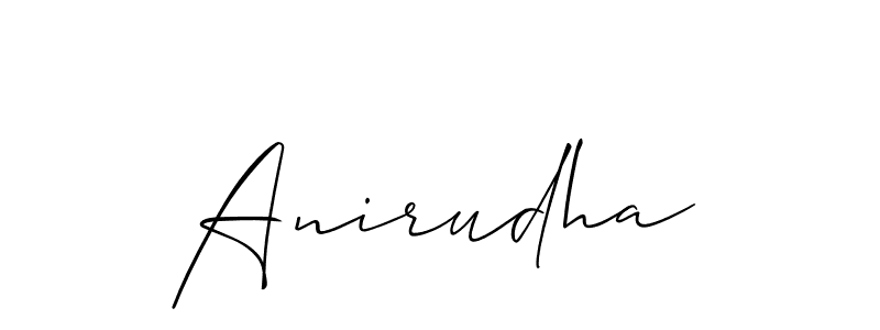 The best way (Allison_Script) to make a short signature is to pick only two or three words in your name. The name Anirudha include a total of six letters. For converting this name. Anirudha signature style 2 images and pictures png