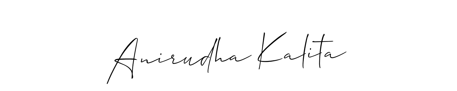 Here are the top 10 professional signature styles for the name Anirudha Kalita. These are the best autograph styles you can use for your name. Anirudha Kalita signature style 2 images and pictures png