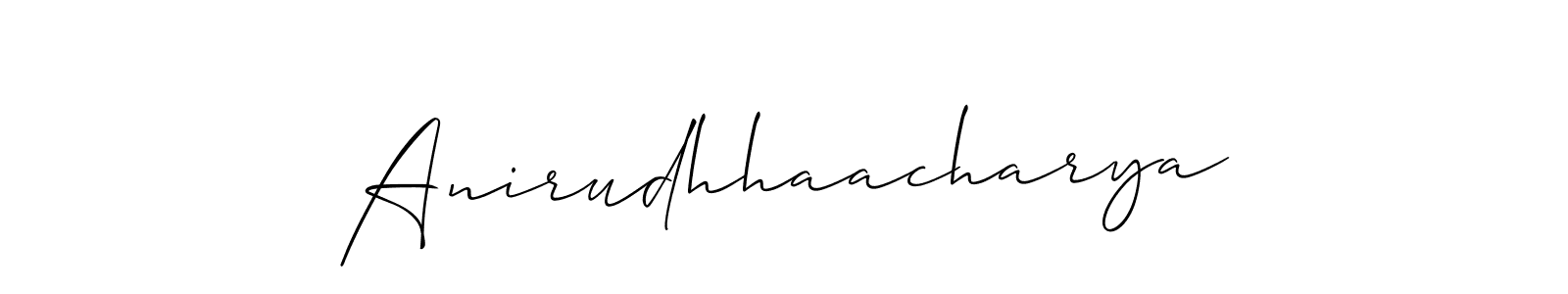 Make a short Anirudhhaacharya signature style. Manage your documents anywhere anytime using Allison_Script. Create and add eSignatures, submit forms, share and send files easily. Anirudhhaacharya signature style 2 images and pictures png