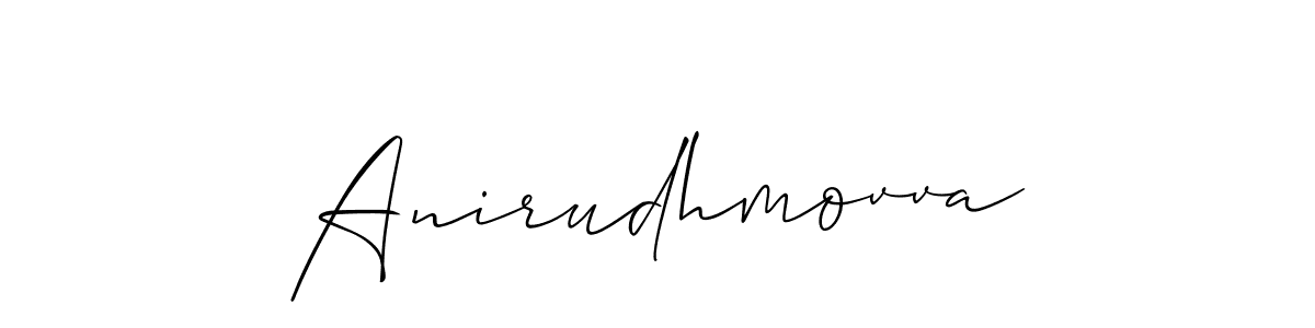 Anirudhmovva stylish signature style. Best Handwritten Sign (Allison_Script) for my name. Handwritten Signature Collection Ideas for my name Anirudhmovva. Anirudhmovva signature style 2 images and pictures png
