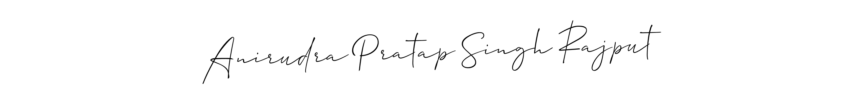 It looks lik you need a new signature style for name Anirudra Pratap Singh Rajput. Design unique handwritten (Allison_Script) signature with our free signature maker in just a few clicks. Anirudra Pratap Singh Rajput signature style 2 images and pictures png