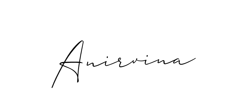 You should practise on your own different ways (Allison_Script) to write your name (Anirvina) in signature. don't let someone else do it for you. Anirvina signature style 2 images and pictures png