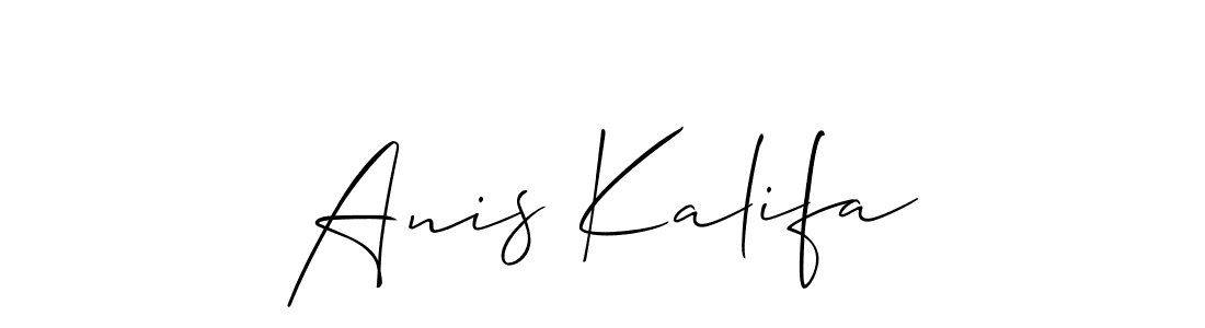 Once you've used our free online signature maker to create your best signature Allison_Script style, it's time to enjoy all of the benefits that Anis Kalifa name signing documents. Anis Kalifa signature style 2 images and pictures png