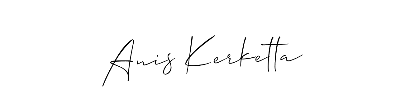 Once you've used our free online signature maker to create your best signature Allison_Script style, it's time to enjoy all of the benefits that Anis Kerketta name signing documents. Anis Kerketta signature style 2 images and pictures png