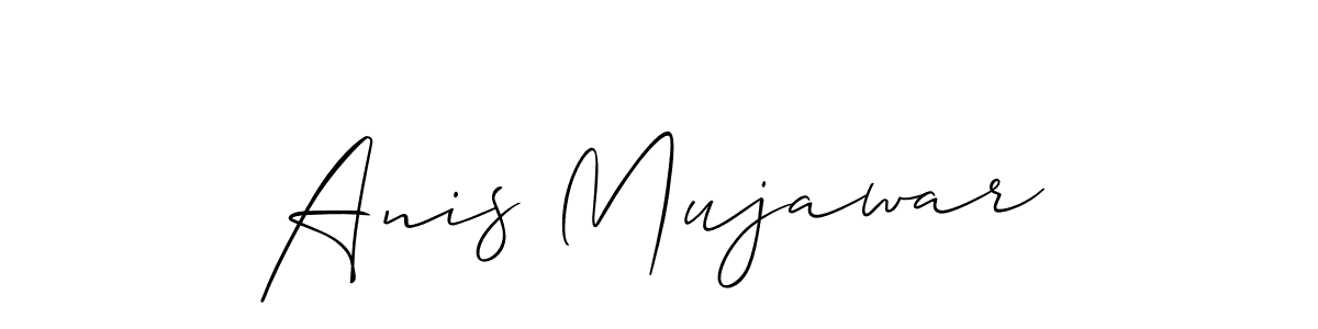 Allison_Script is a professional signature style that is perfect for those who want to add a touch of class to their signature. It is also a great choice for those who want to make their signature more unique. Get Anis Mujawar name to fancy signature for free. Anis Mujawar signature style 2 images and pictures png