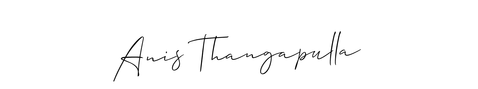 Check out images of Autograph of Anis Thangapulla name. Actor Anis Thangapulla Signature Style. Allison_Script is a professional sign style online. Anis Thangapulla signature style 2 images and pictures png