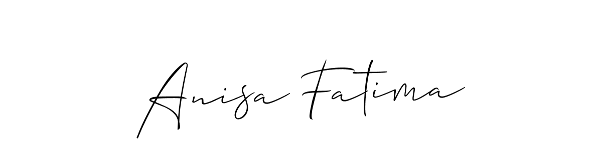 Best and Professional Signature Style for Anisa Fatima. Allison_Script Best Signature Style Collection. Anisa Fatima signature style 2 images and pictures png