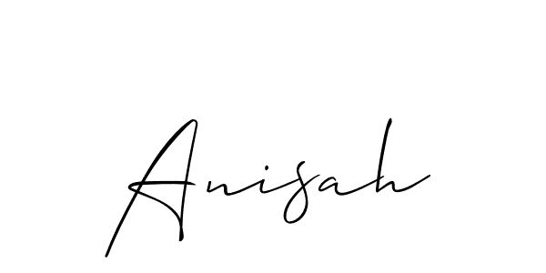 Make a beautiful signature design for name Anisah. Use this online signature maker to create a handwritten signature for free. Anisah signature style 2 images and pictures png