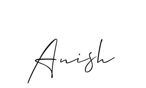 if you are searching for the best signature style for your name Anish. so please give up your signature search. here we have designed multiple signature styles  using Allison_Script. Anish signature style 2 images and pictures png