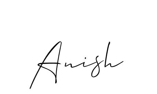 You should practise on your own different ways (Allison_Script) to write your name (Anish) in signature. don't let someone else do it for you. Anish signature style 2 images and pictures png