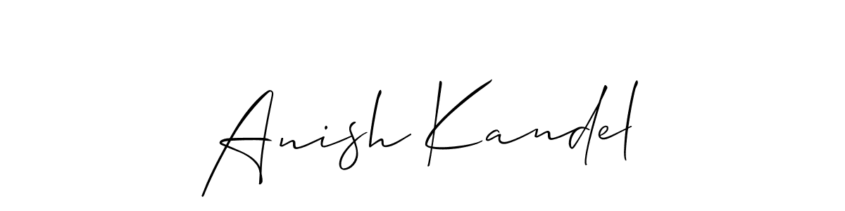 Make a short Anish Kandel signature style. Manage your documents anywhere anytime using Allison_Script. Create and add eSignatures, submit forms, share and send files easily. Anish Kandel signature style 2 images and pictures png