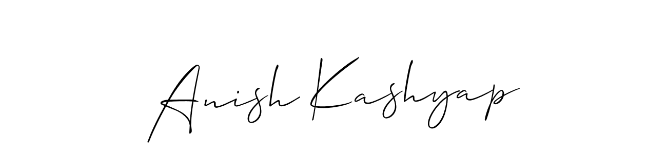 How to Draw Anish Kashyap signature style? Allison_Script is a latest design signature styles for name Anish Kashyap. Anish Kashyap signature style 2 images and pictures png