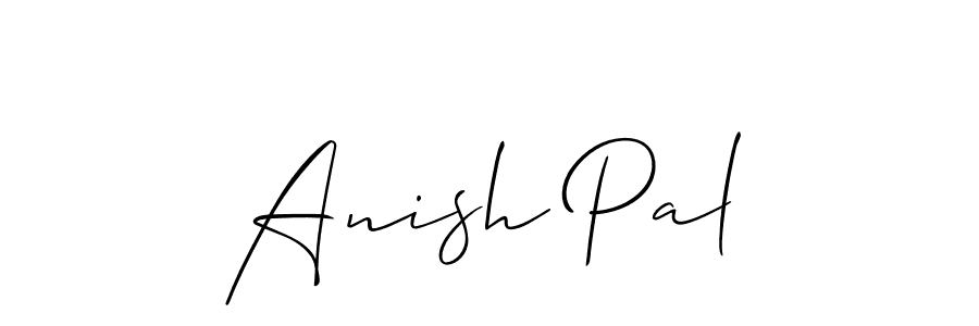 How to Draw Anish Pal signature style? Allison_Script is a latest design signature styles for name Anish Pal. Anish Pal signature style 2 images and pictures png