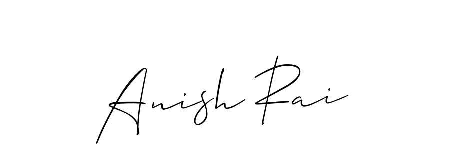 Similarly Allison_Script is the best handwritten signature design. Signature creator online .You can use it as an online autograph creator for name Anish Rai. Anish Rai signature style 2 images and pictures png