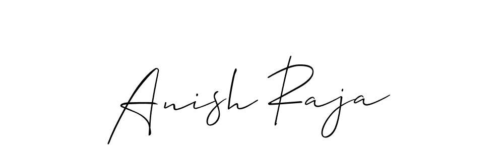 Make a short Anish Raja signature style. Manage your documents anywhere anytime using Allison_Script. Create and add eSignatures, submit forms, share and send files easily. Anish Raja signature style 2 images and pictures png