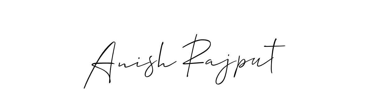 Create a beautiful signature design for name Anish Rajput. With this signature (Allison_Script) fonts, you can make a handwritten signature for free. Anish Rajput signature style 2 images and pictures png