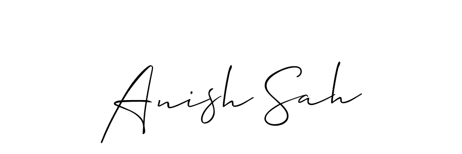 Make a beautiful signature design for name Anish Sah. Use this online signature maker to create a handwritten signature for free. Anish Sah signature style 2 images and pictures png