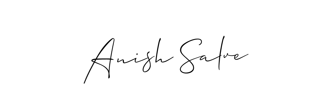 Make a short Anish Salve signature style. Manage your documents anywhere anytime using Allison_Script. Create and add eSignatures, submit forms, share and send files easily. Anish Salve signature style 2 images and pictures png