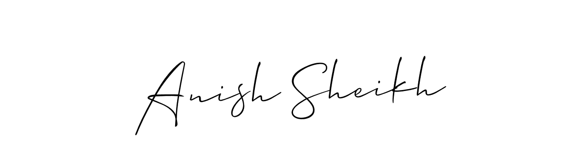 You can use this online signature creator to create a handwritten signature for the name Anish Sheikh. This is the best online autograph maker. Anish Sheikh signature style 2 images and pictures png