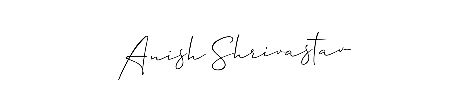 Use a signature maker to create a handwritten signature online. With this signature software, you can design (Allison_Script) your own signature for name Anish Shrivastav. Anish Shrivastav signature style 2 images and pictures png